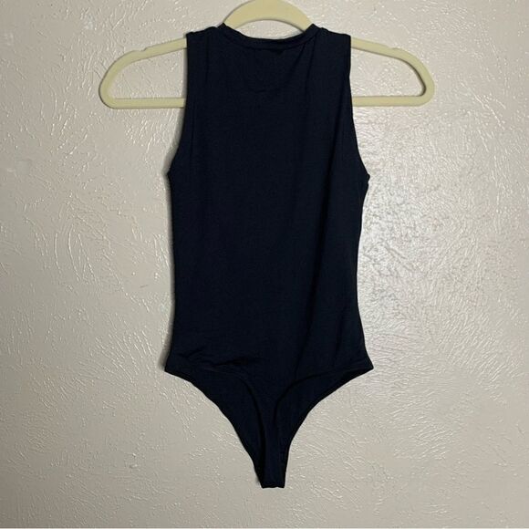 House of Harlow 1960 high neck thong bodysuit black - Picture 5 of 11